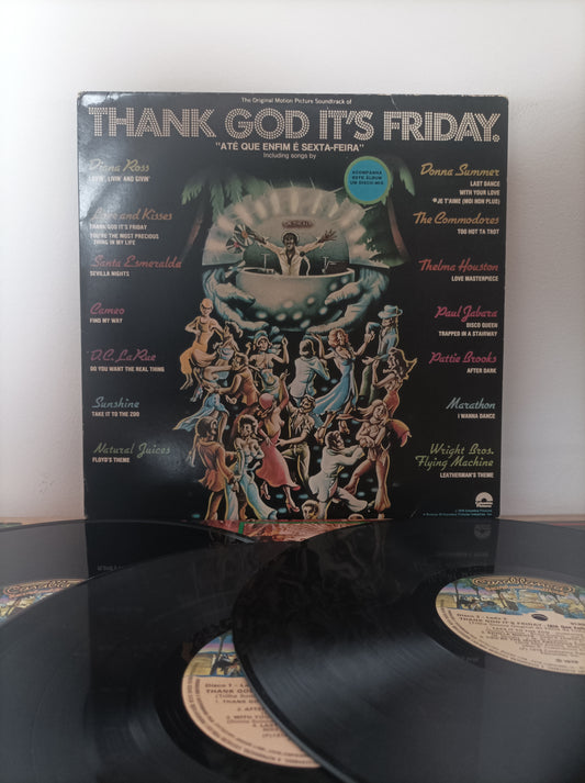 Lp Vinil Thank God It's Friday Com encartes
