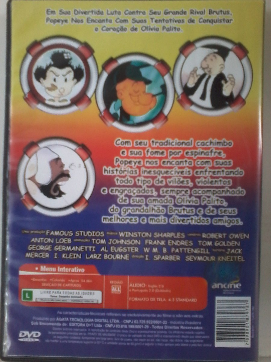 DVD - As Aventuras Do Marinheiro Popeye