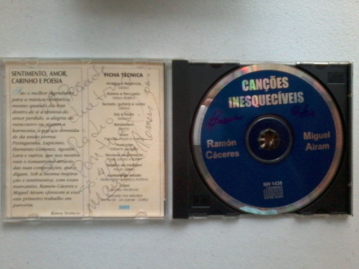 Cd Ramón Cáceres E Miguel Airam Canções Inesquec