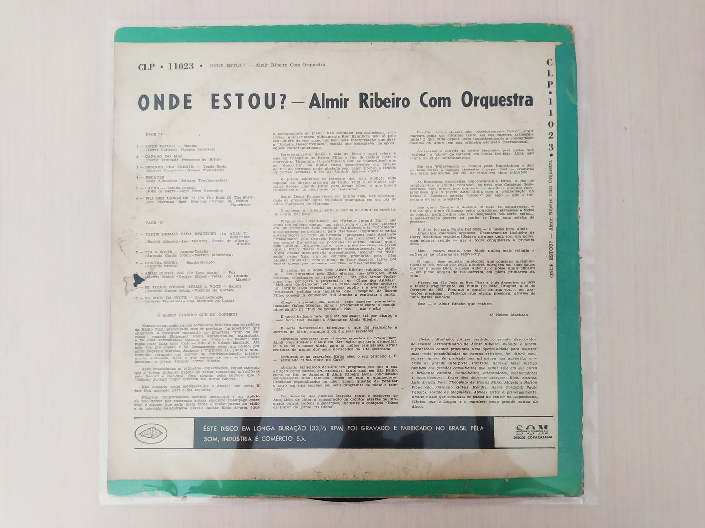 Lp Vinil Almir Ribeiro Onde Estou?