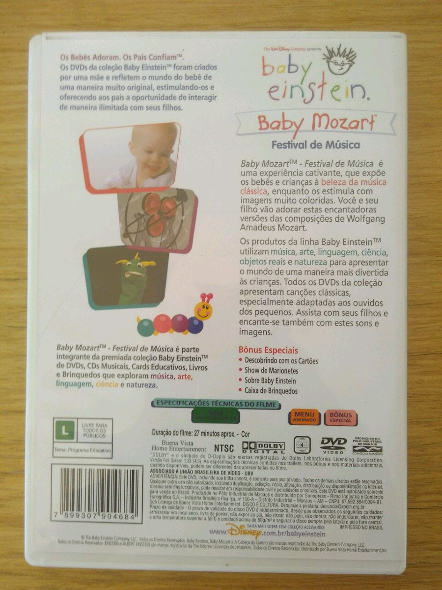 Dvd Infantil Baby Einstein Baby Mozart