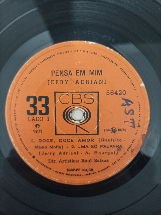 Vinil Compacto Jerry Adriani Pensa em mim