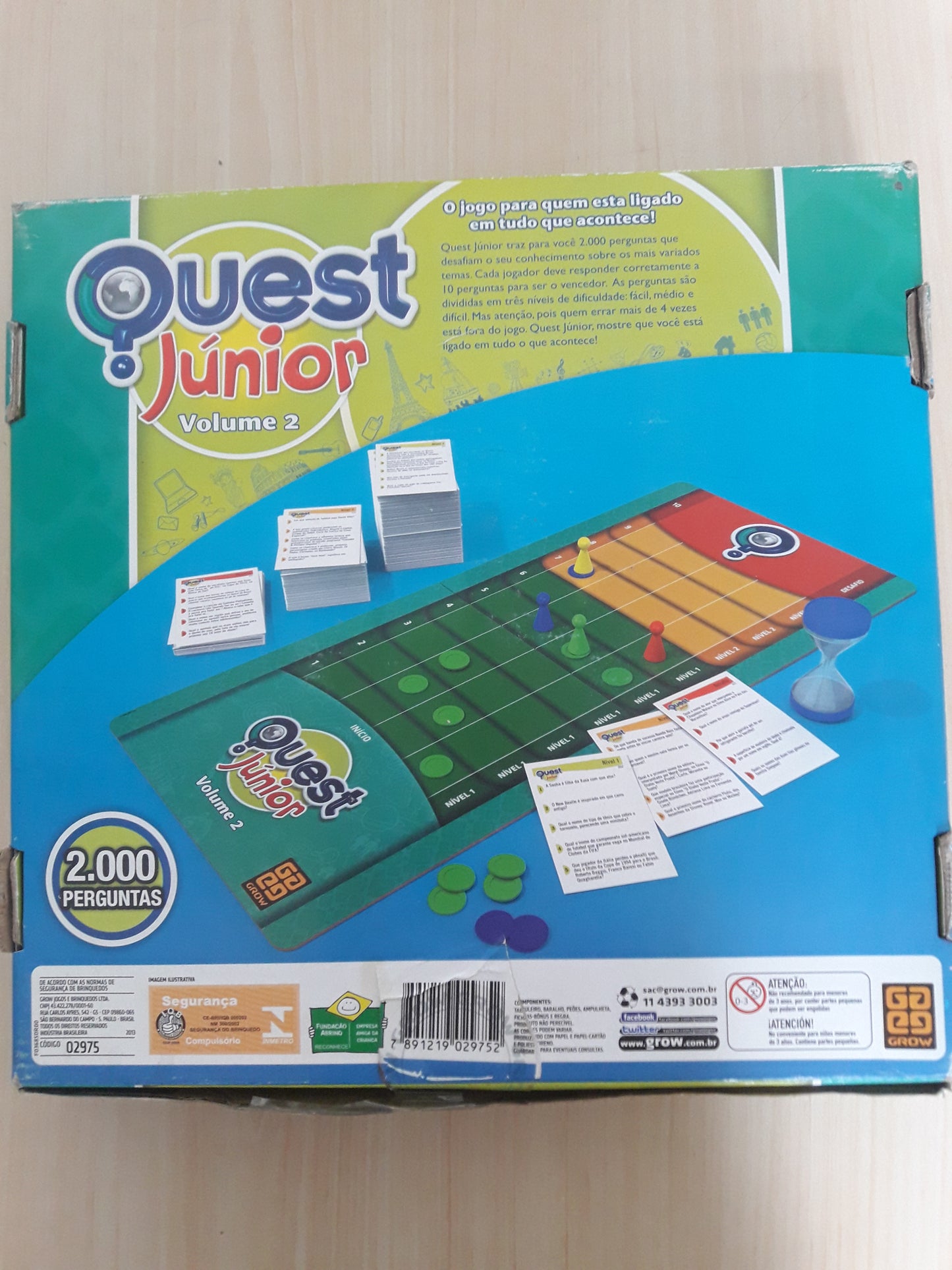 Jogo Tabuleiro Quest Júnior Vol. 2