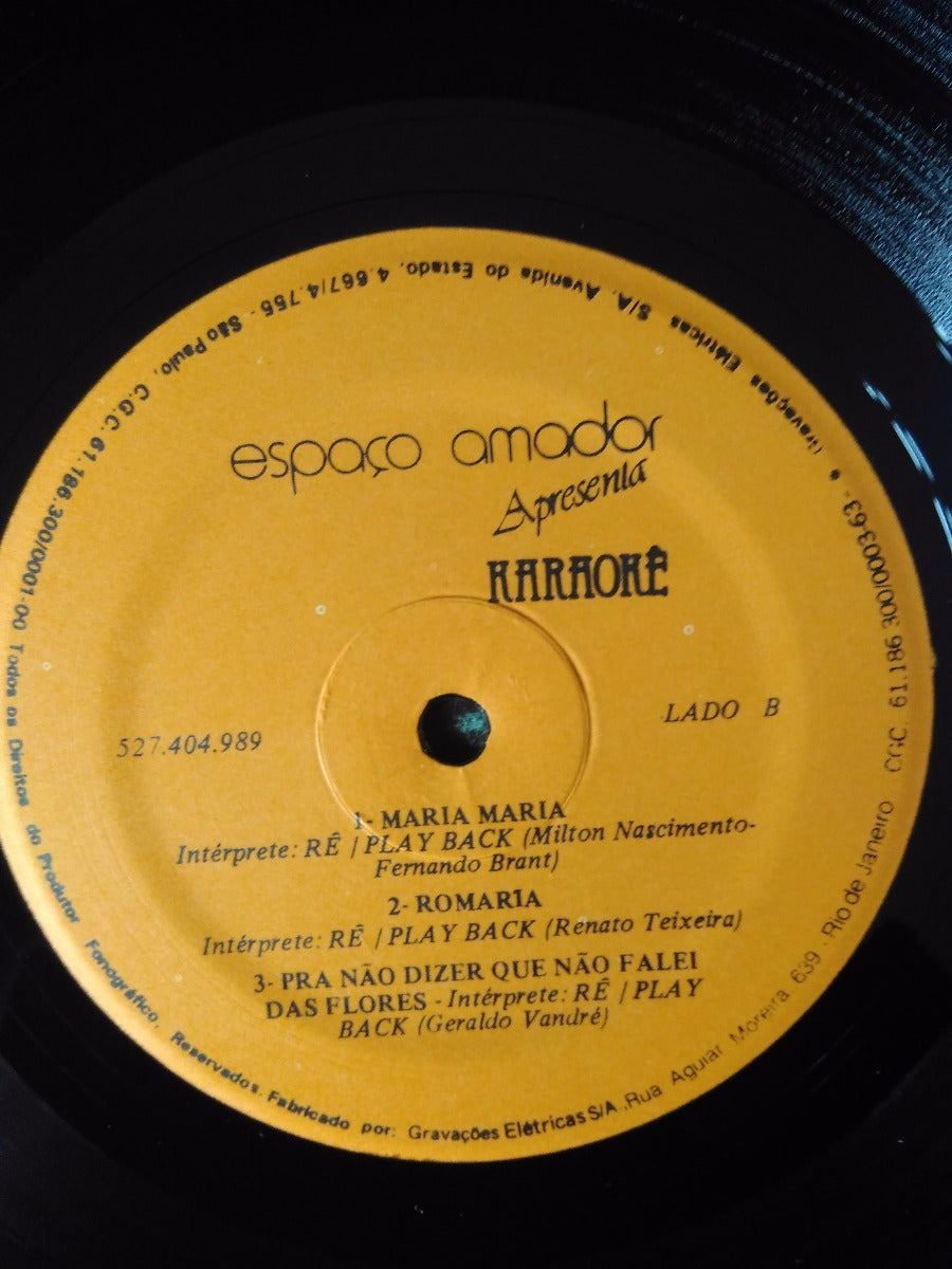 Lp Vinil Karaoke Espaço Amador Apresenta Você