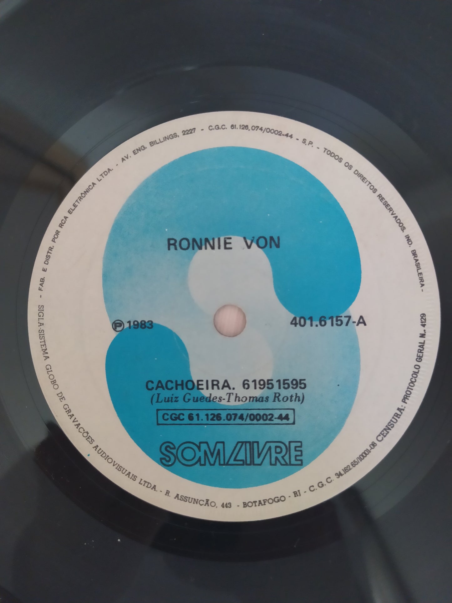 Lp Vinil Compacto Ronnie Von Cachoeira / Um Amoroso Amor