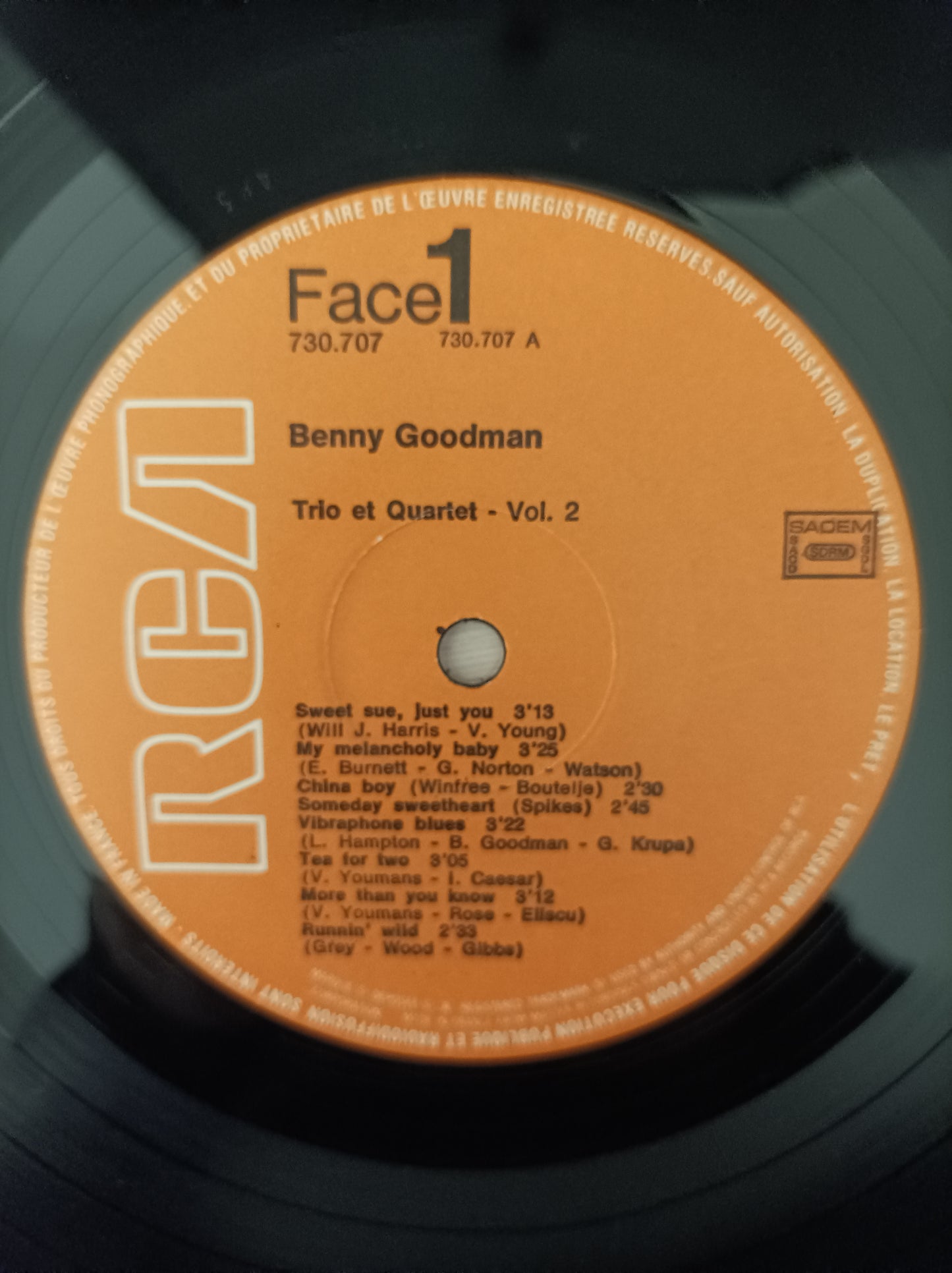Lp Vinil Benny Goodman Trio et Quartet Vol. 2 Importado