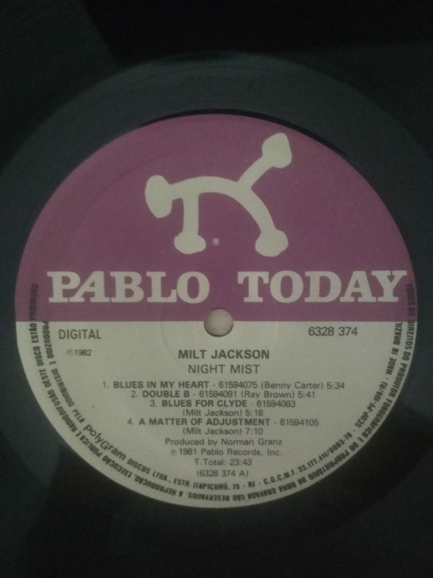 Lp Vinil Milt Jackson Night Mist