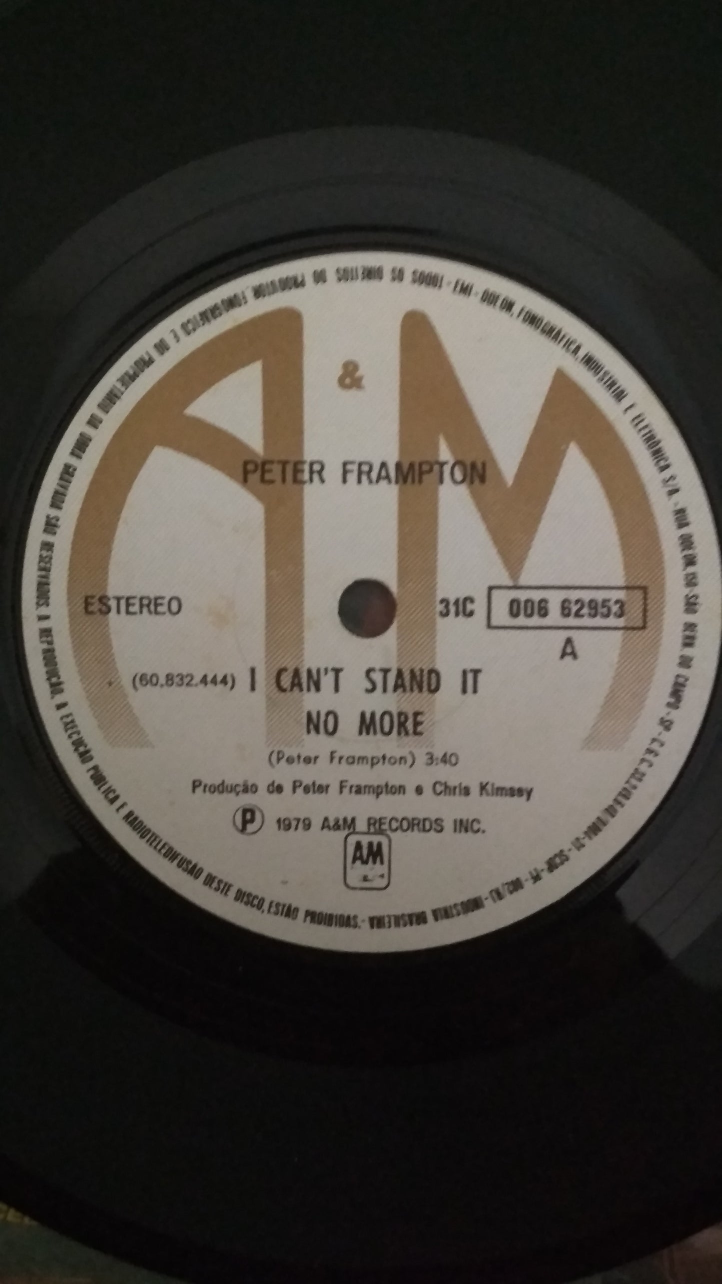 Lp Vinil Compacto Peter Frampton I Can't Stand It No More