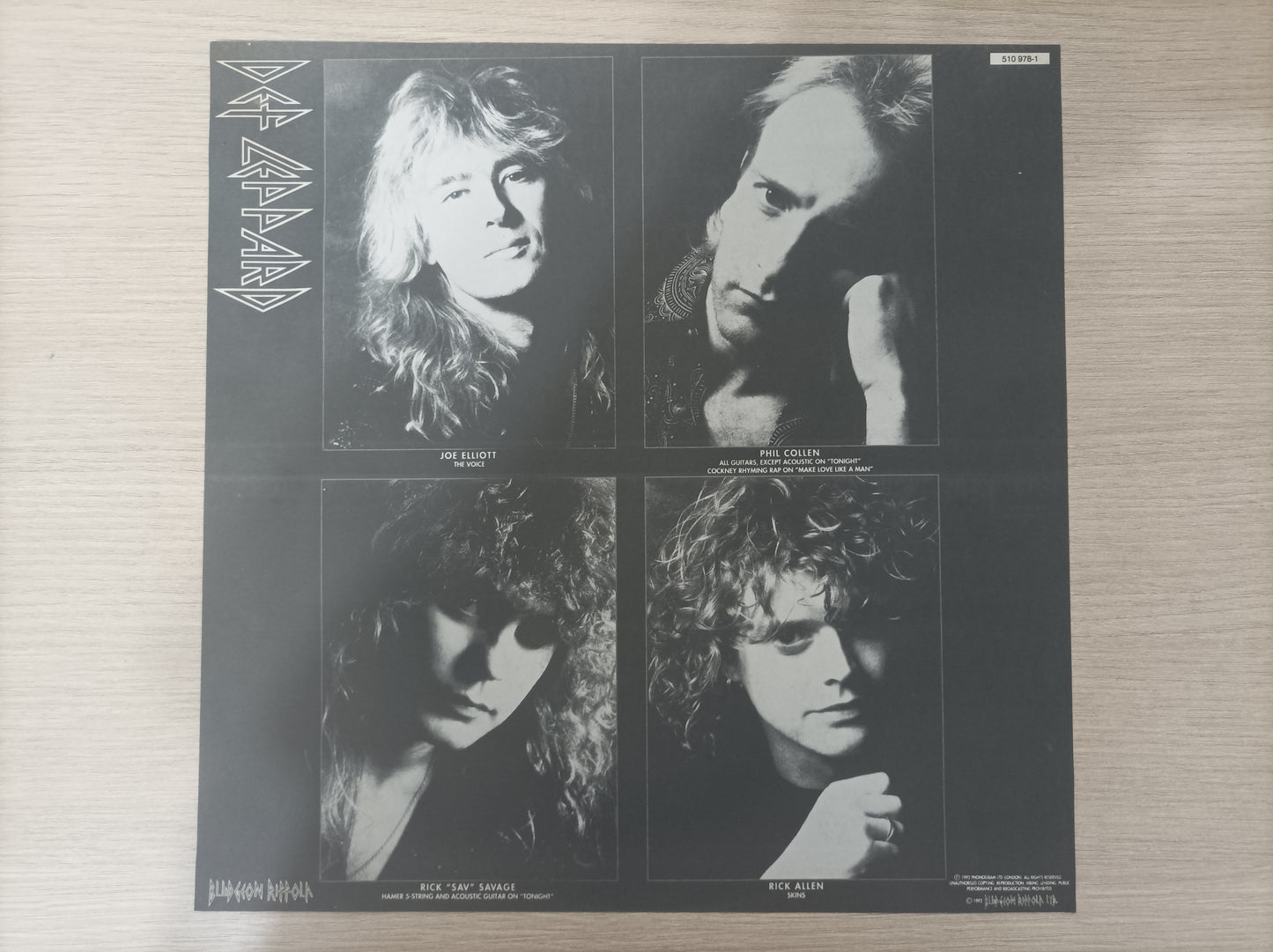 Lp Vinil Def Leppard Adrenalize Com encarte
