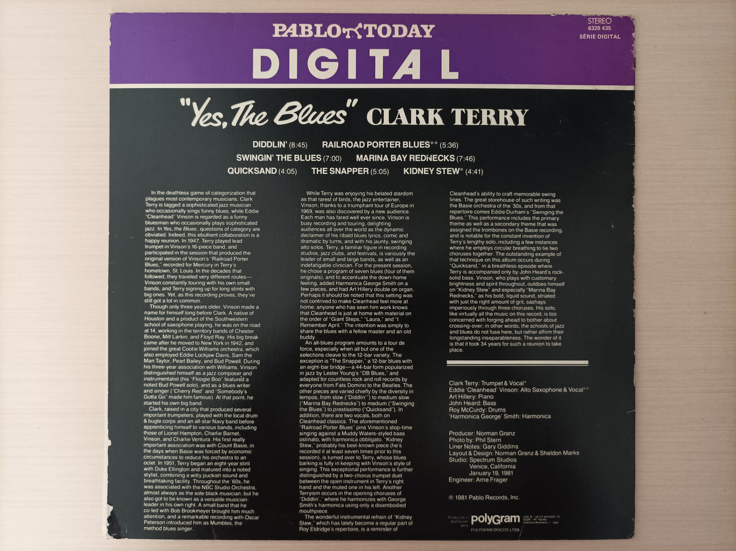 Lp Vinil Chark Terry Yes, the Blues