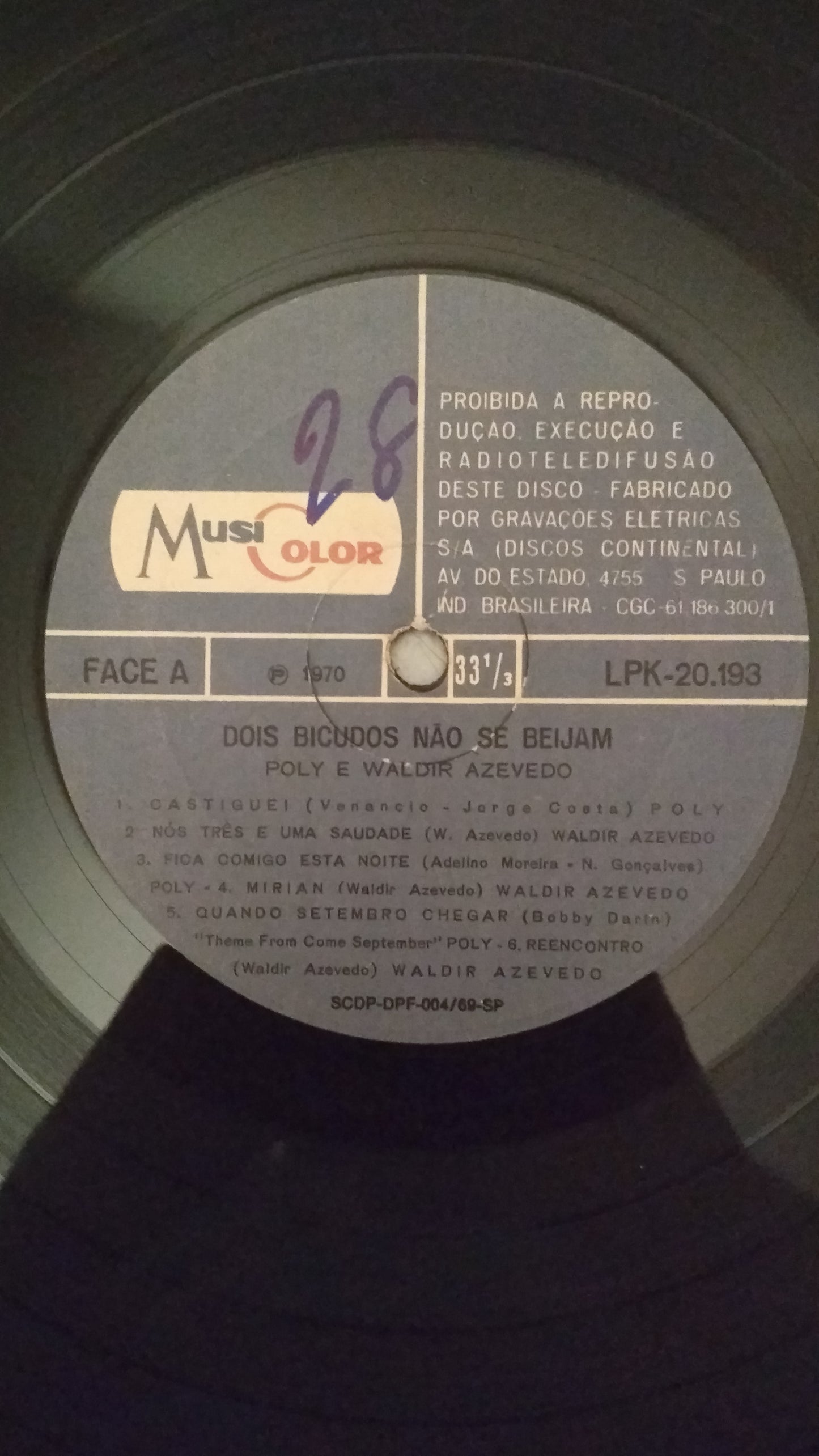 Lp Vinil Poly & Waldir Azevedo Dois Bicudos não se Beijam