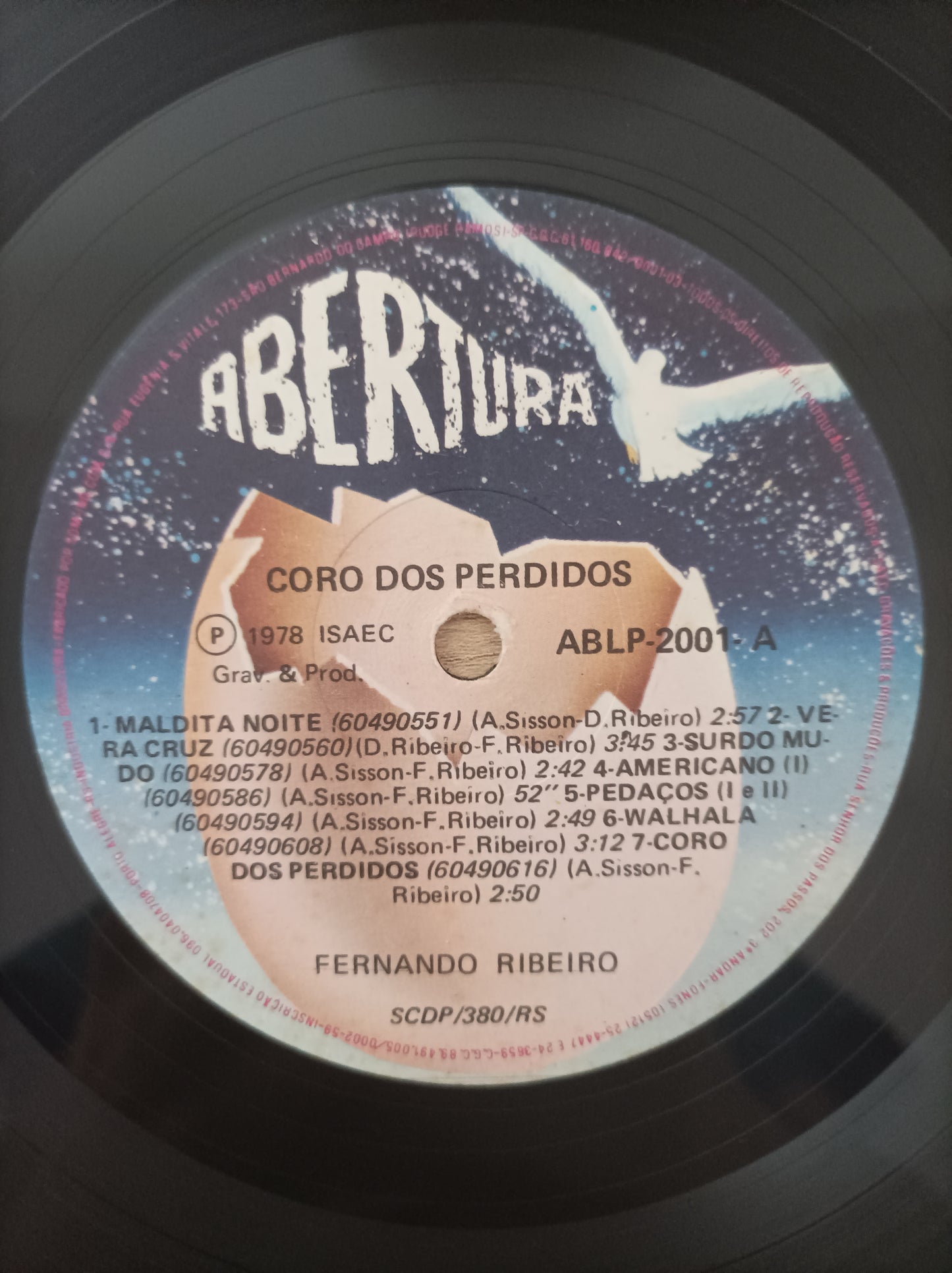 Lp Vinil Fernando Ribeiro O Coro dos Perdidos Capa Dupla