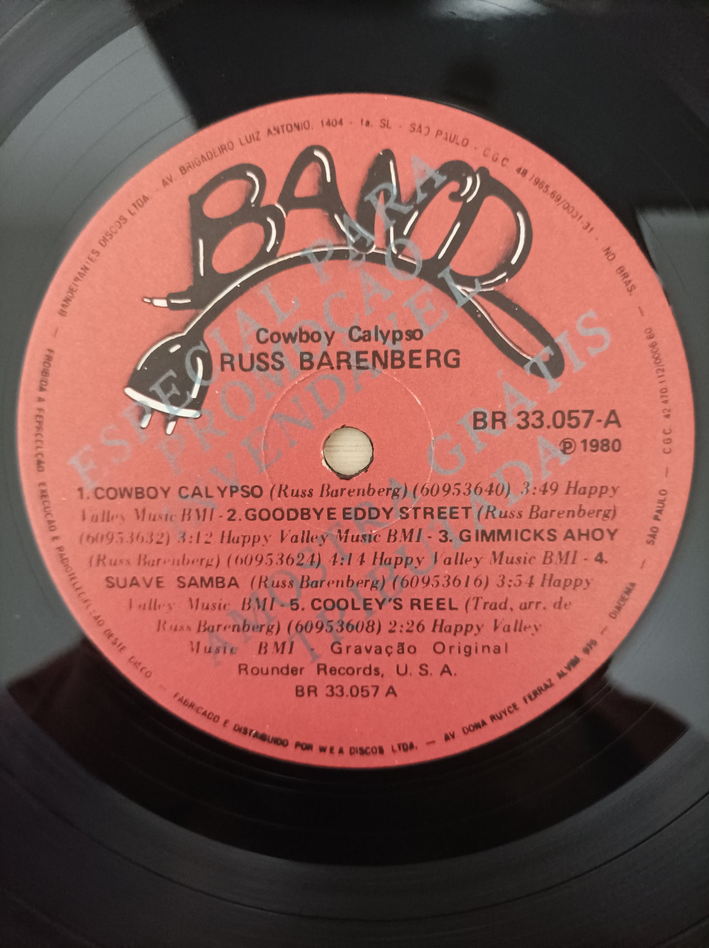 Lp Vinil Russ Barenberg Cowboy Calypso