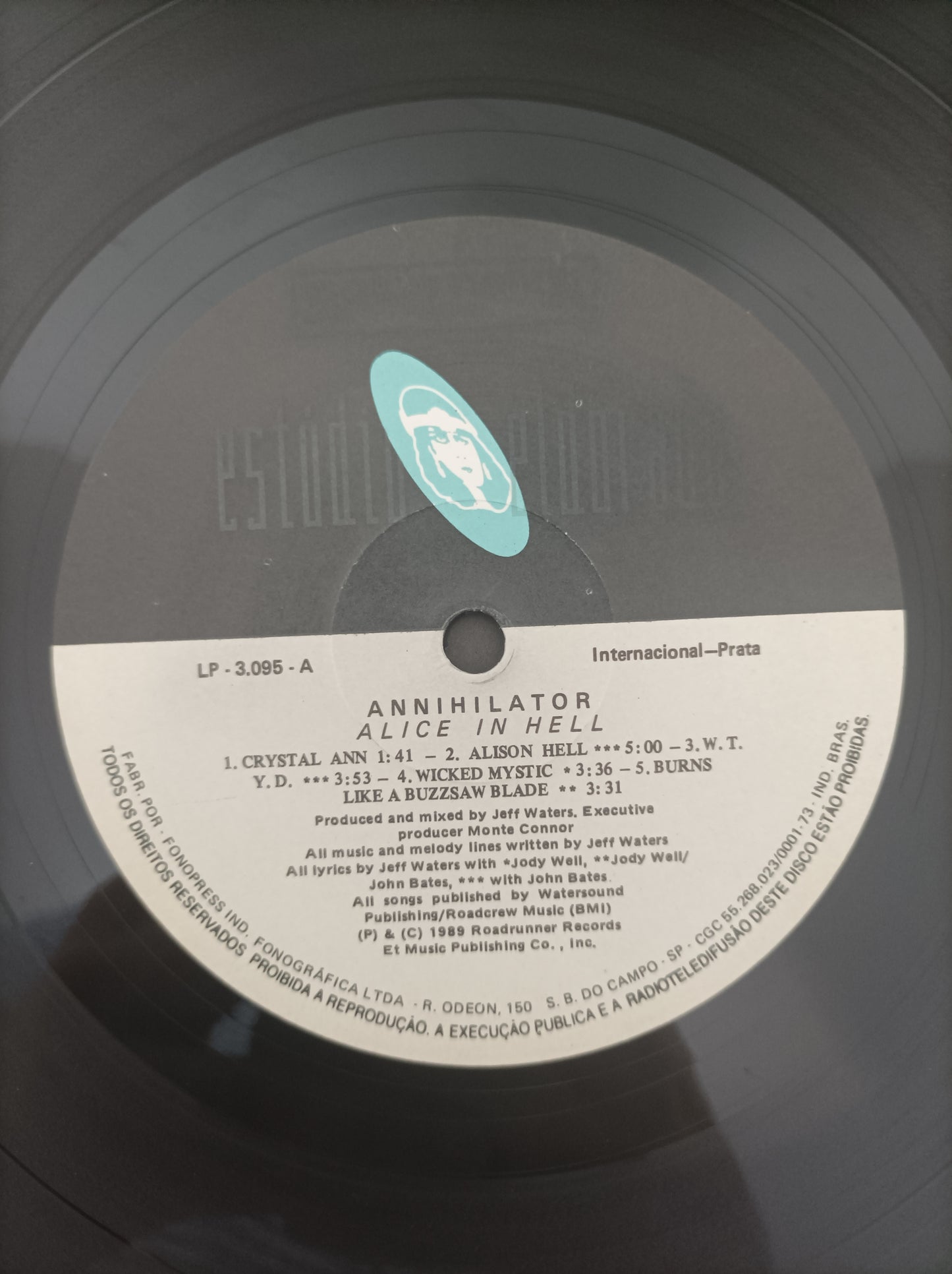 Lp Vinil Annihilator Alice in Hell Com encarte