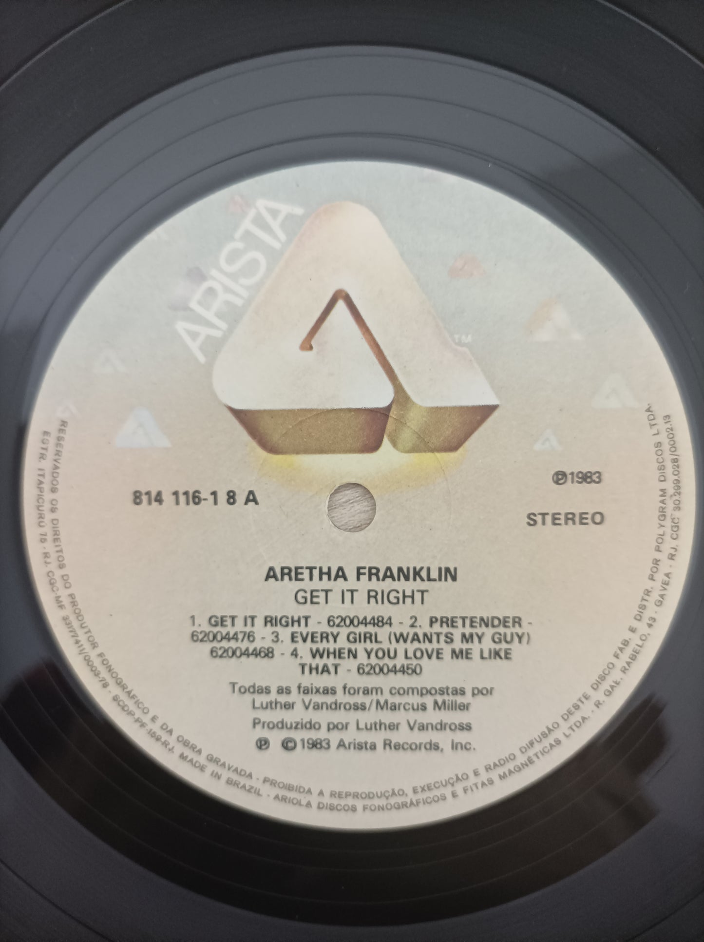 Lp Vinil Aretha Get it Right