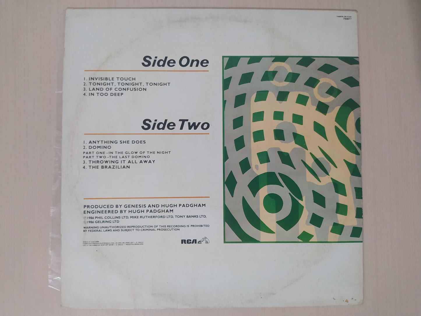 Lp Vinil Genesis Invisible Touch