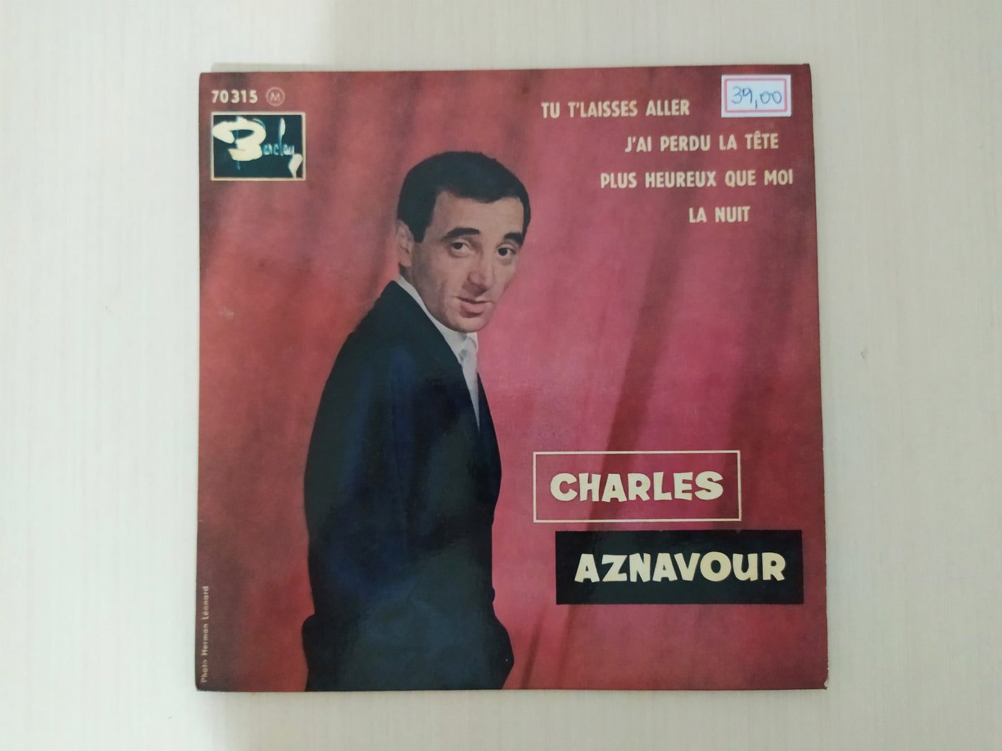 Lp Vinil Compacto Charles Aznavour Tu T'laisses Aller