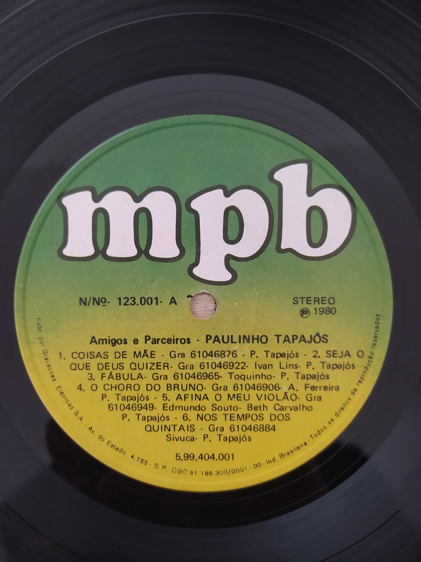 Lp Vinil Paulinho Tapajós Amigos e Parceiros