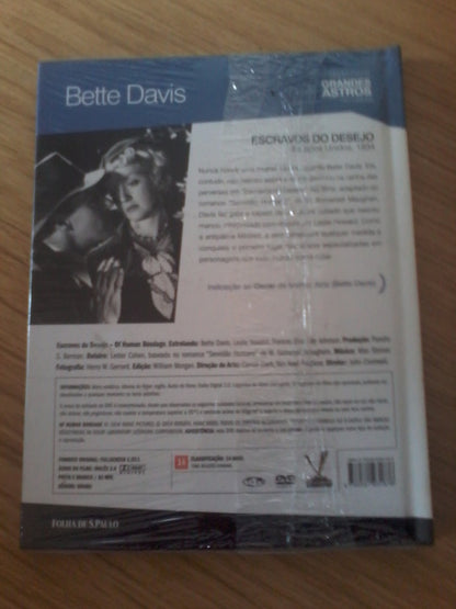 DVD Livro Bette Davis Escravos Do Desejo 1934 Lacrado Folha