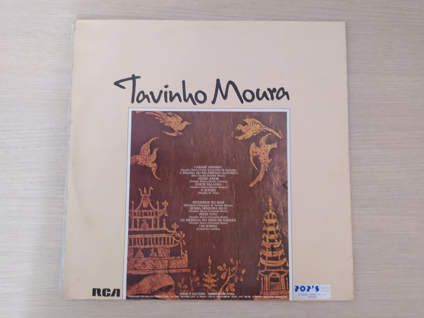 Lp Vinil Tavinho Moura 1980 Com Encarte