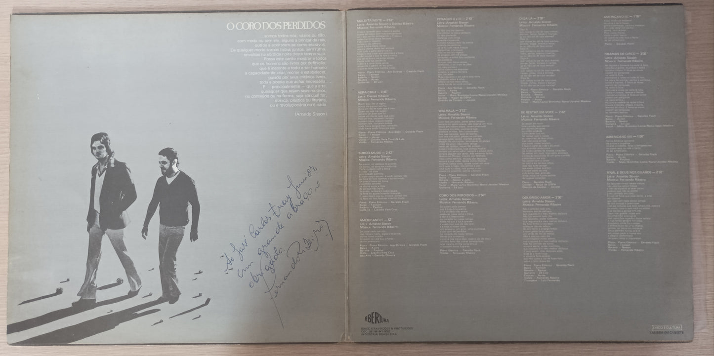 Lp Vinil Fernando Ribeiro O Coro dos Perdidos Capa Dupla