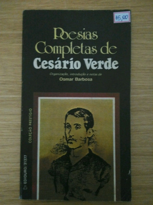 Livro Poesias Completas De Cesário Verde