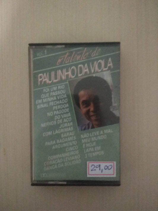 Fita K7 Cassete Talento de Paulinho da Viola