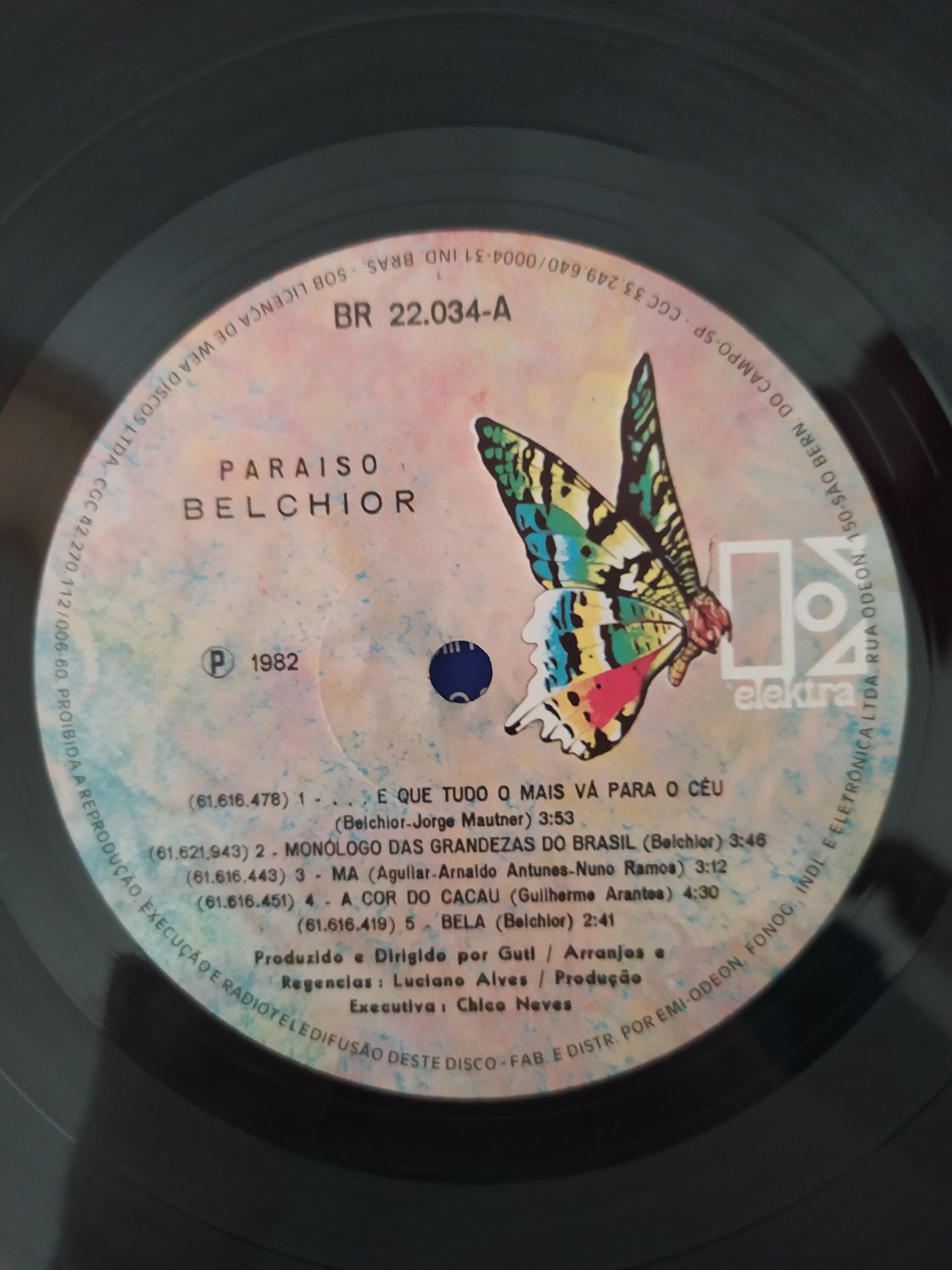 Lp Vinil Belchior Paraíso Com Encarte