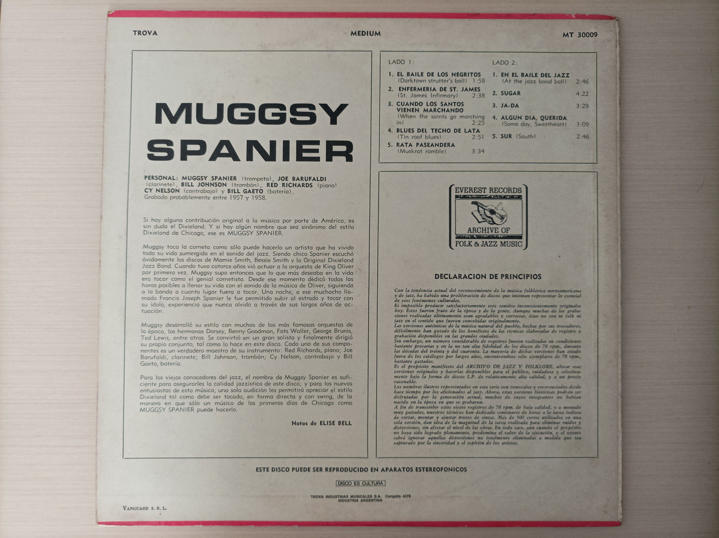 Lp Vinil Muggsy Spanier 1968 Importado