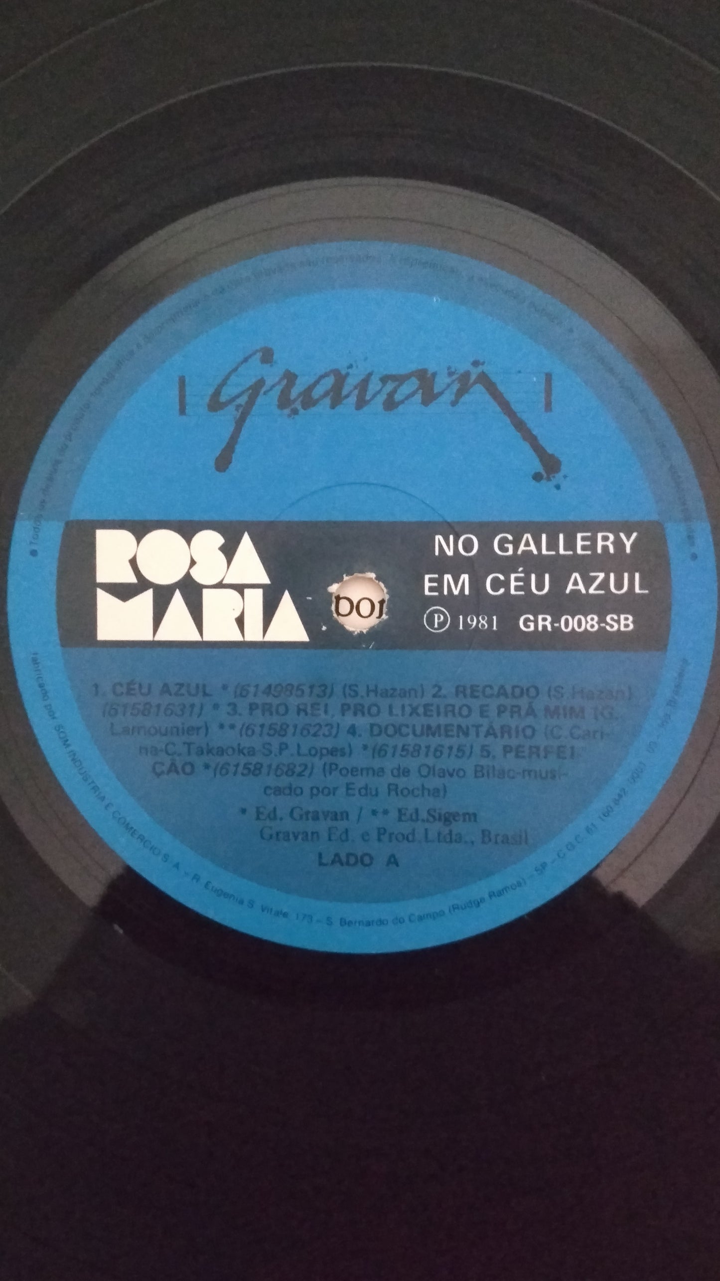 Lp Vinil Rosa Maria Céu Azul