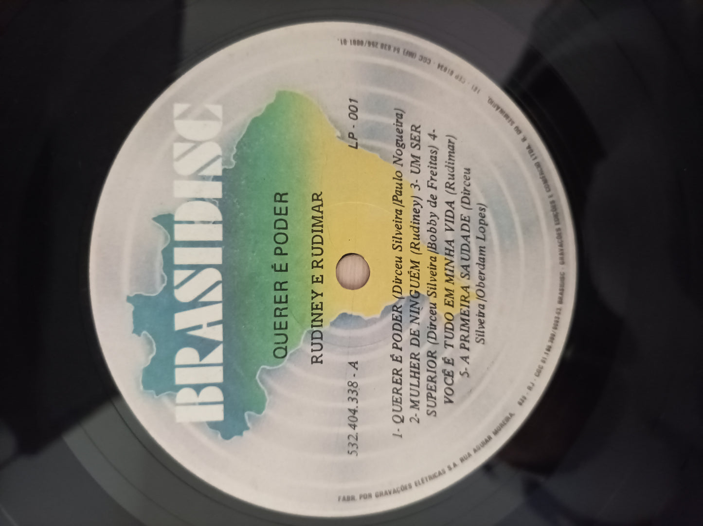 Lp Vinil Rudiney e Rudimar Querer é poder