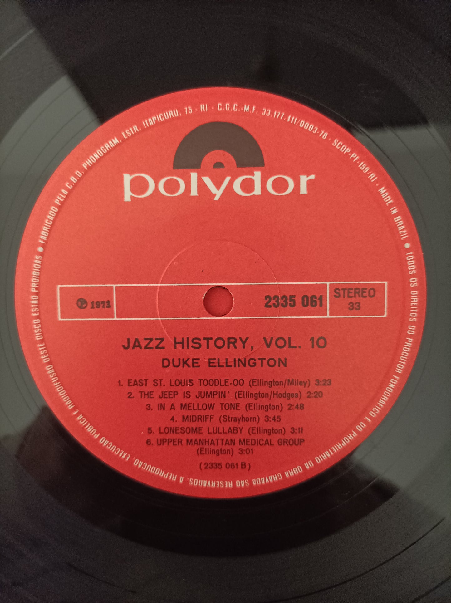 Lp Vinil Duke Ellington Jazz History Vol. 10 Duplo