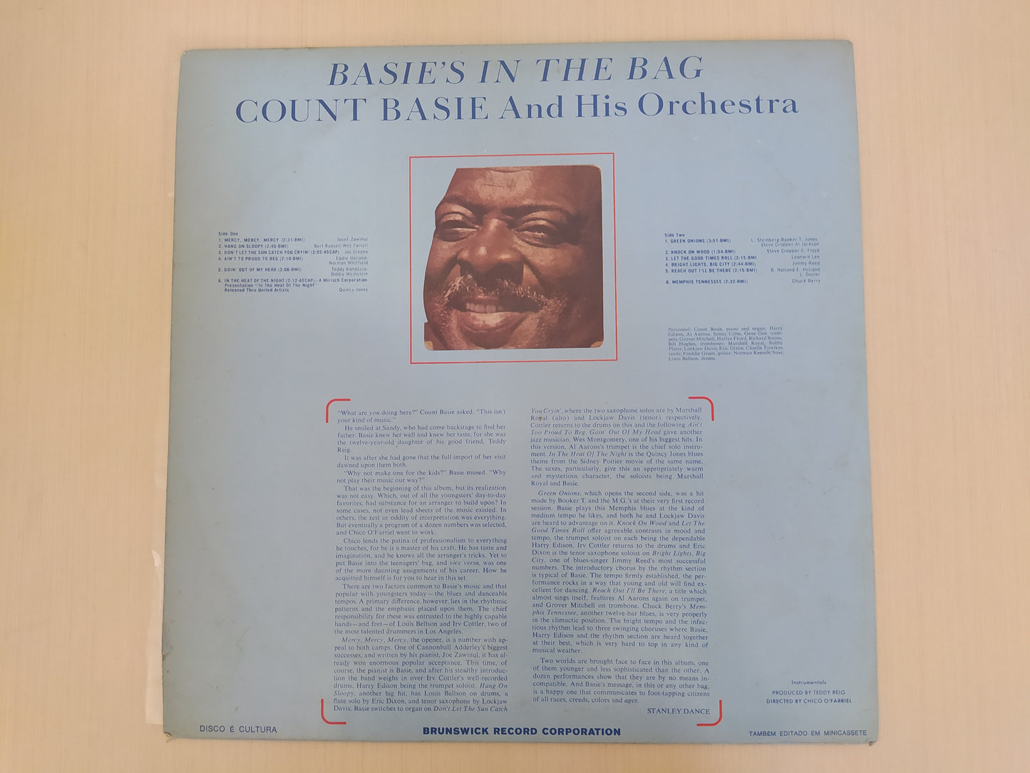 Lp Vinil Count Basie Basie's In The Bag