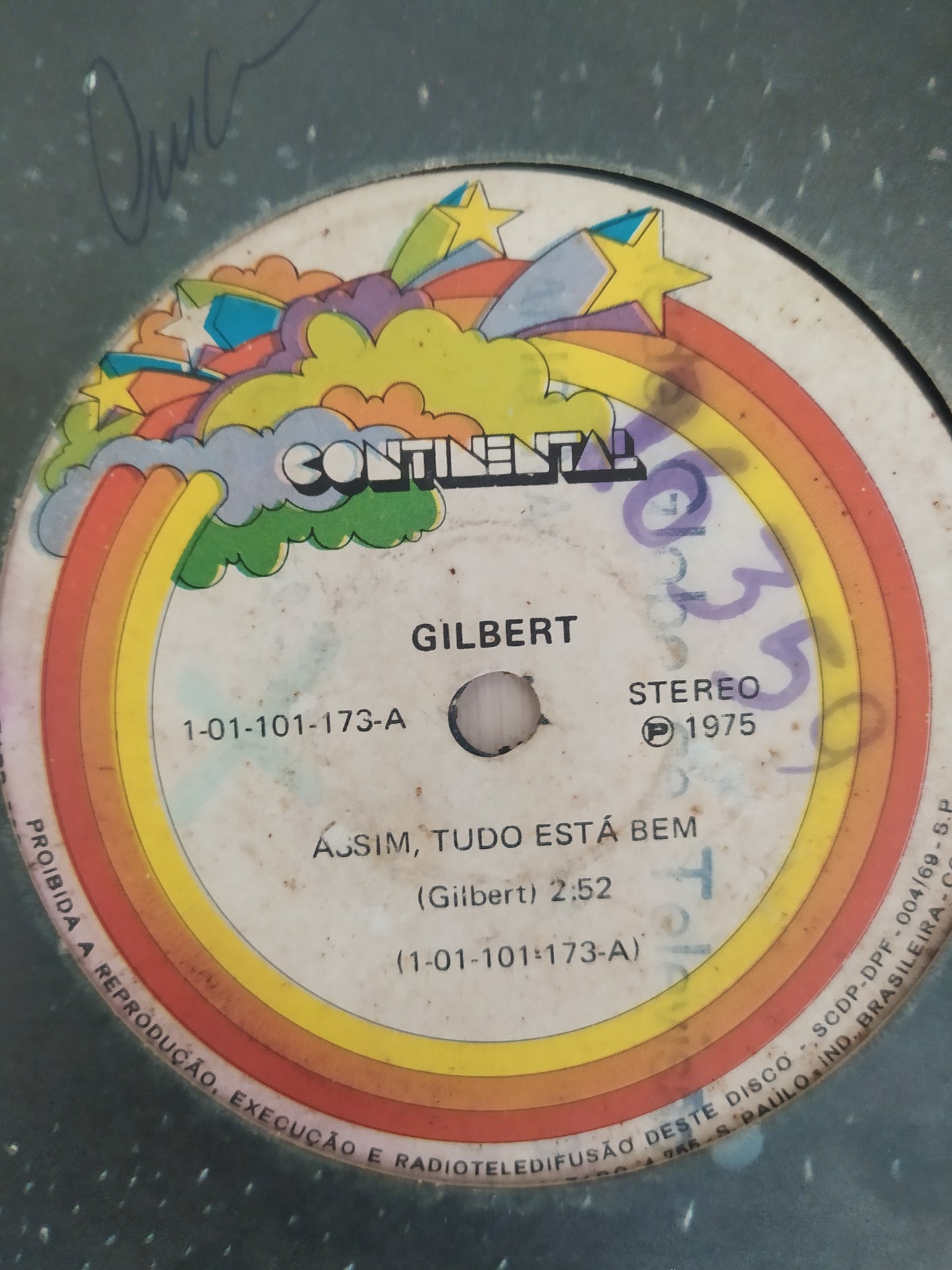 Lp Vinil Compacto Gilbert Assim está tudo bem