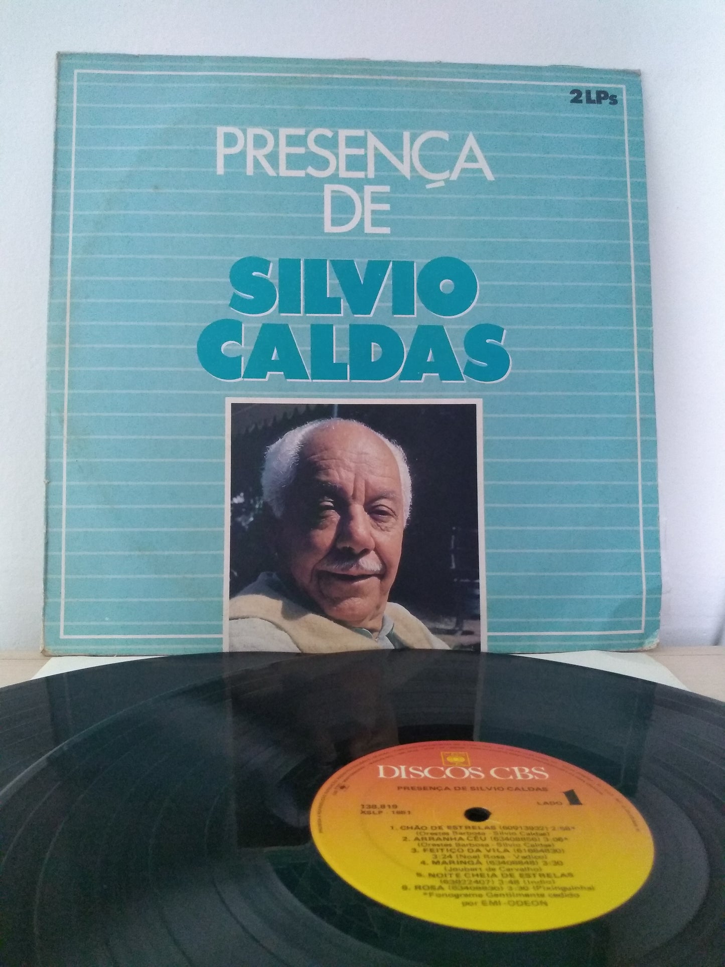 Lp Vinil Silvio Caldas Presença De Duplo Com Encarte