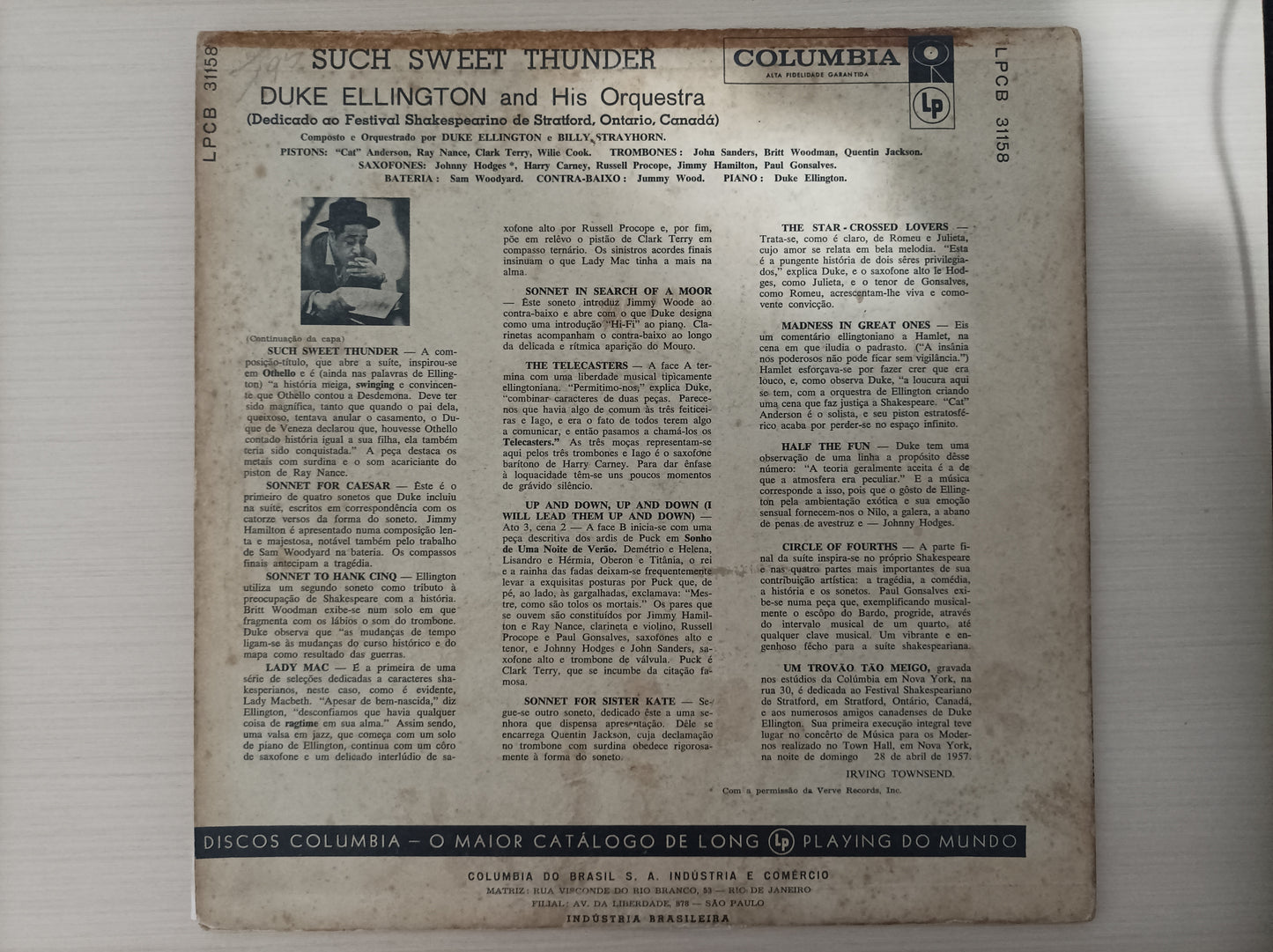 Lp Vinil Duke Ellington Such sweet thunder