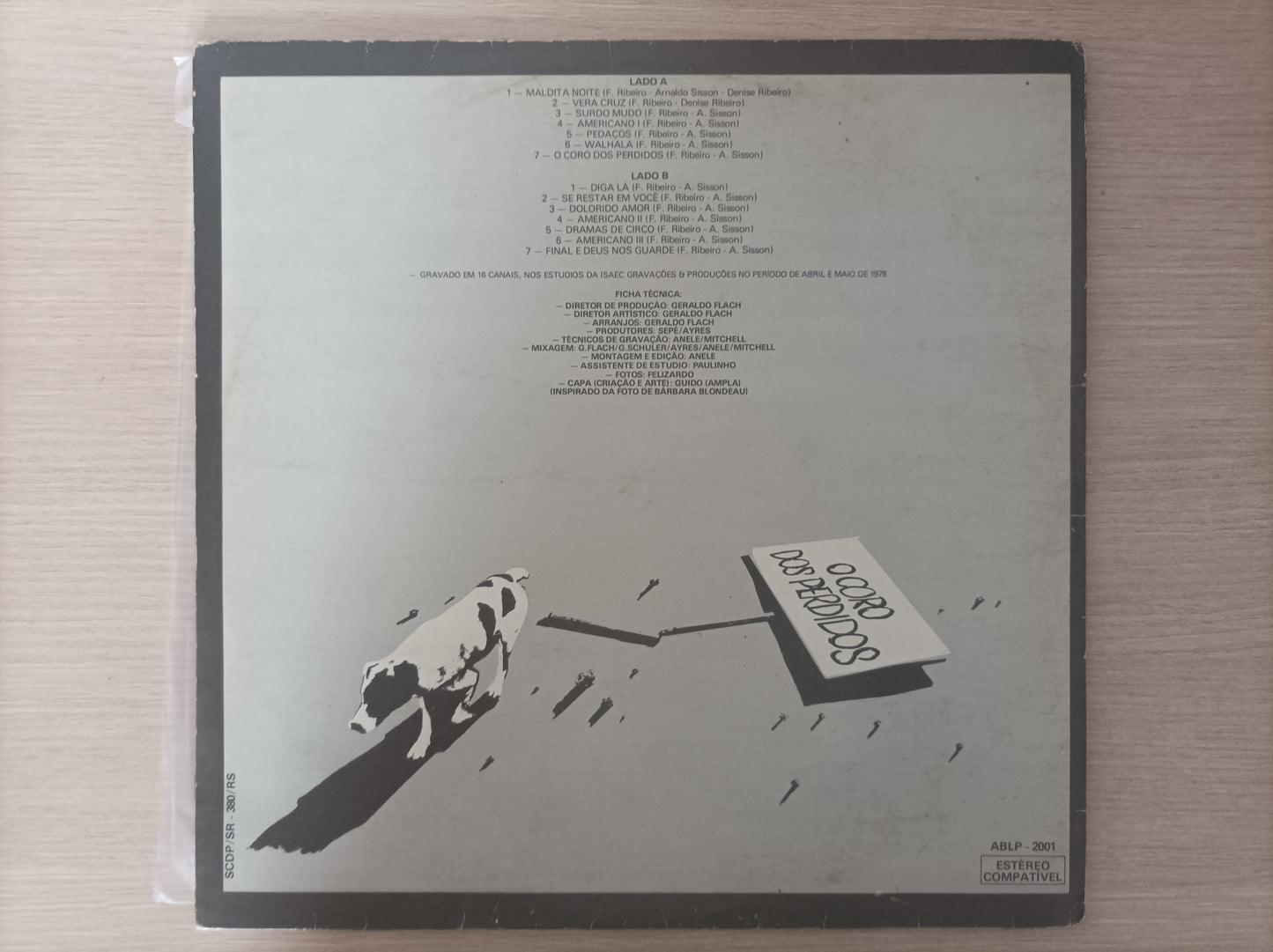 Lp Vinil Fernando Ribeiro O Coro dos Perdidos Capa Dupla