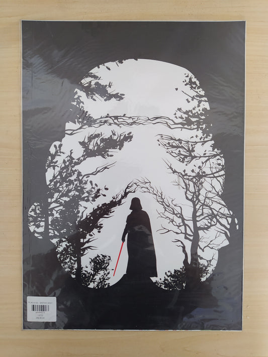 Placa Decorativa Darth Vader A3 De Pvc 29,5 X 41,5cm