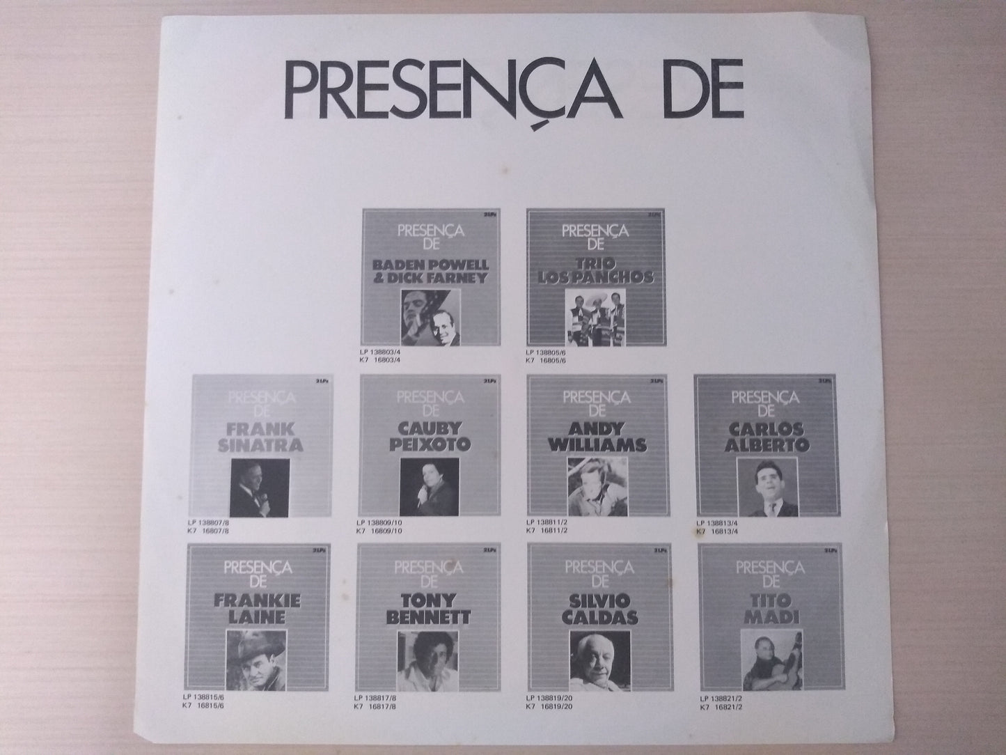 Lp Vinil Silvio Caldas Presença De Duplo Com Encarte