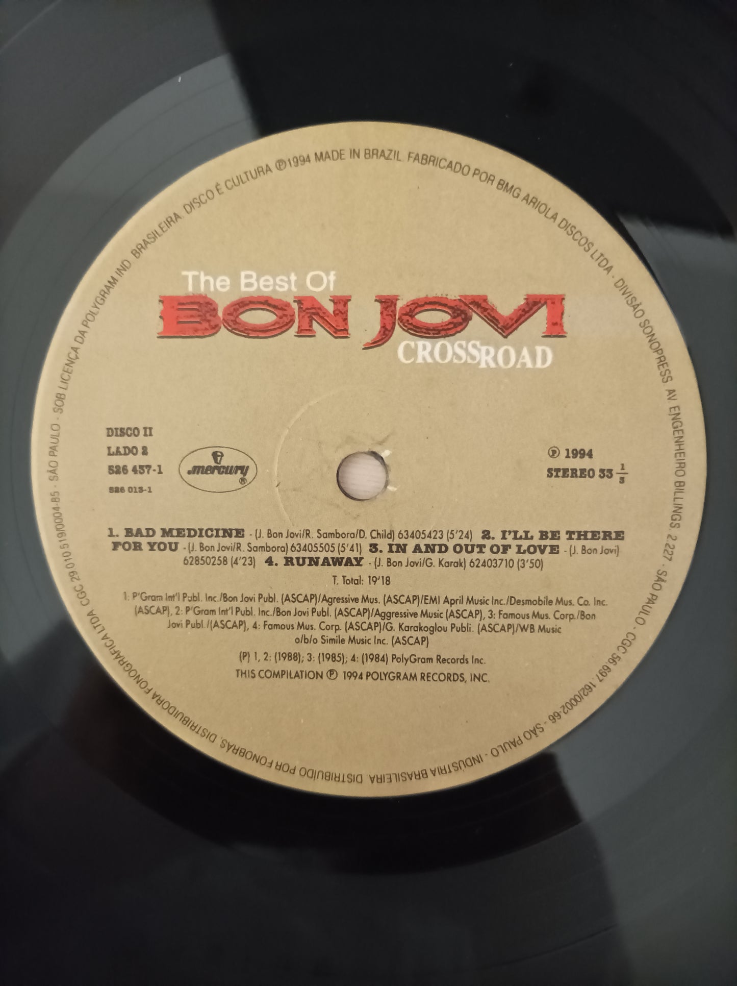 Lp Vinil Bon Jovi Cross Road The best of Duplo
