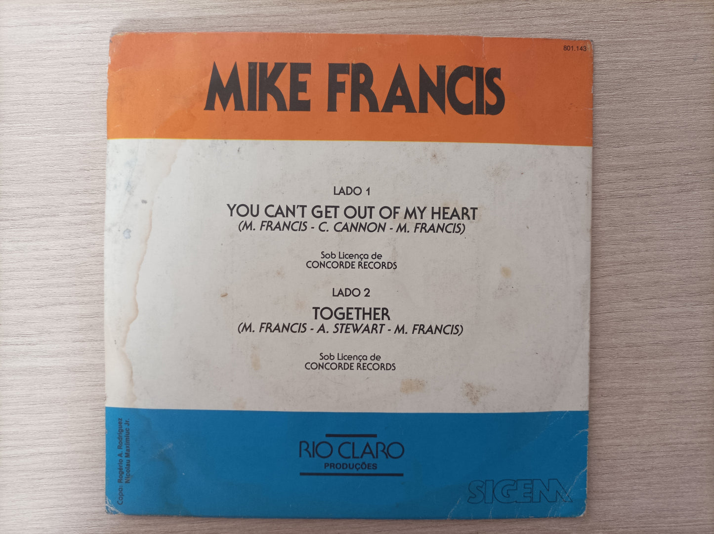 Vinil Compacto Roda de Fogo You Can't Get Out of My Heart