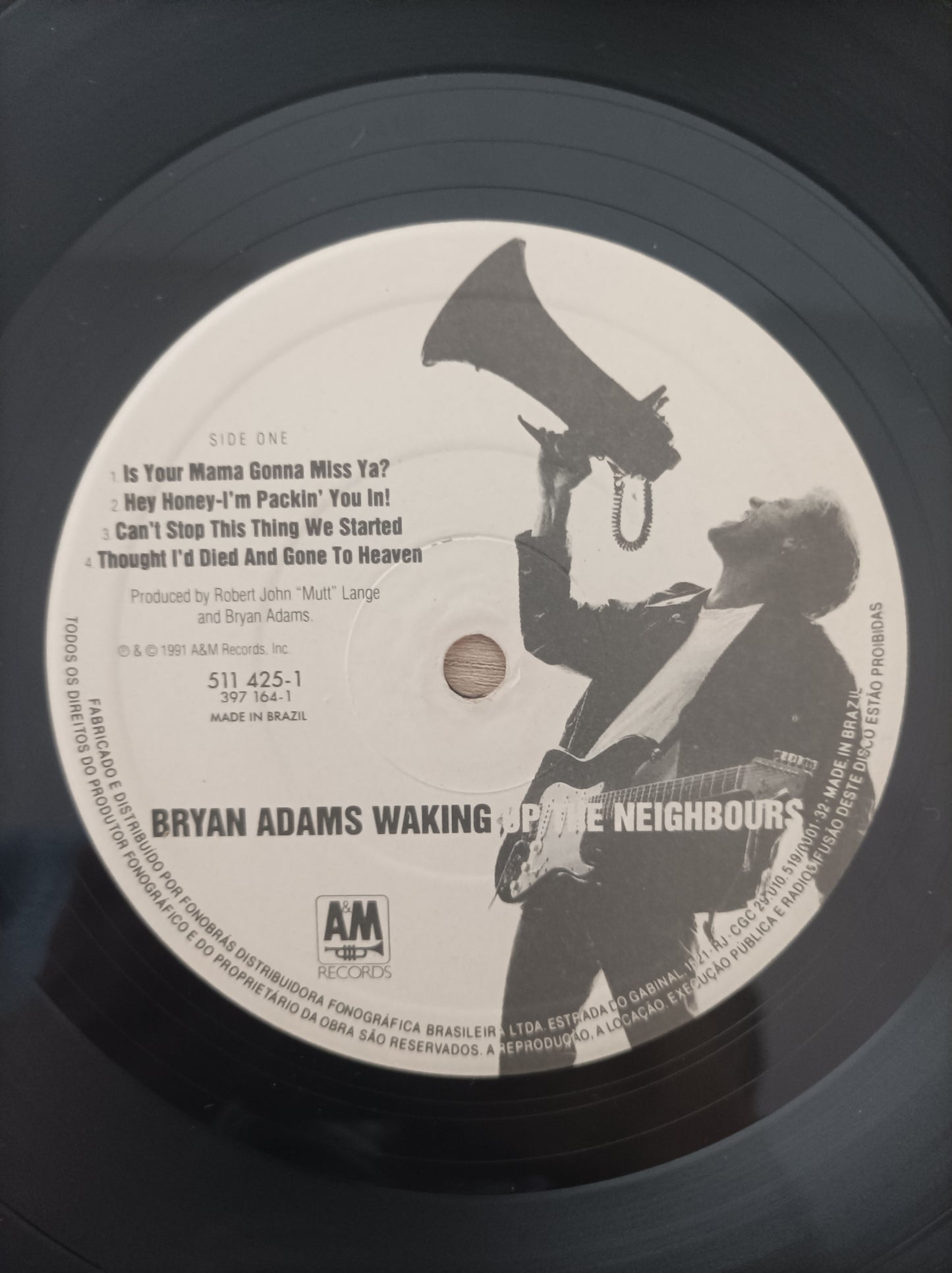 Lp Vinil Bryan Adams Waking up the neighbours Duplo Com encarte