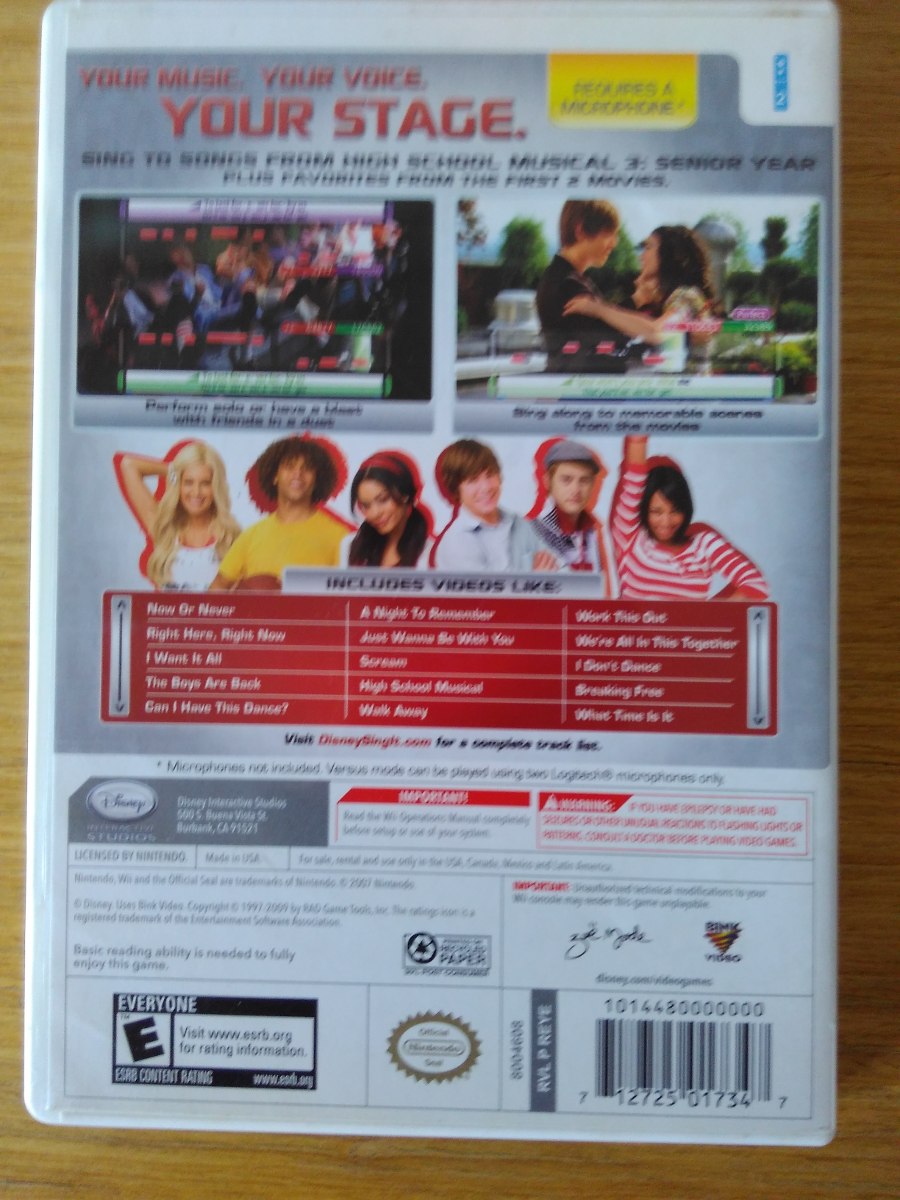 Jogo Nintendo Wii - Sing It High School Musical 3