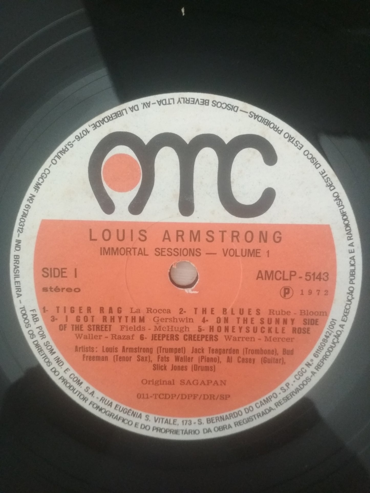 Lp Vinil Louis Armstrong Immortal Sessions