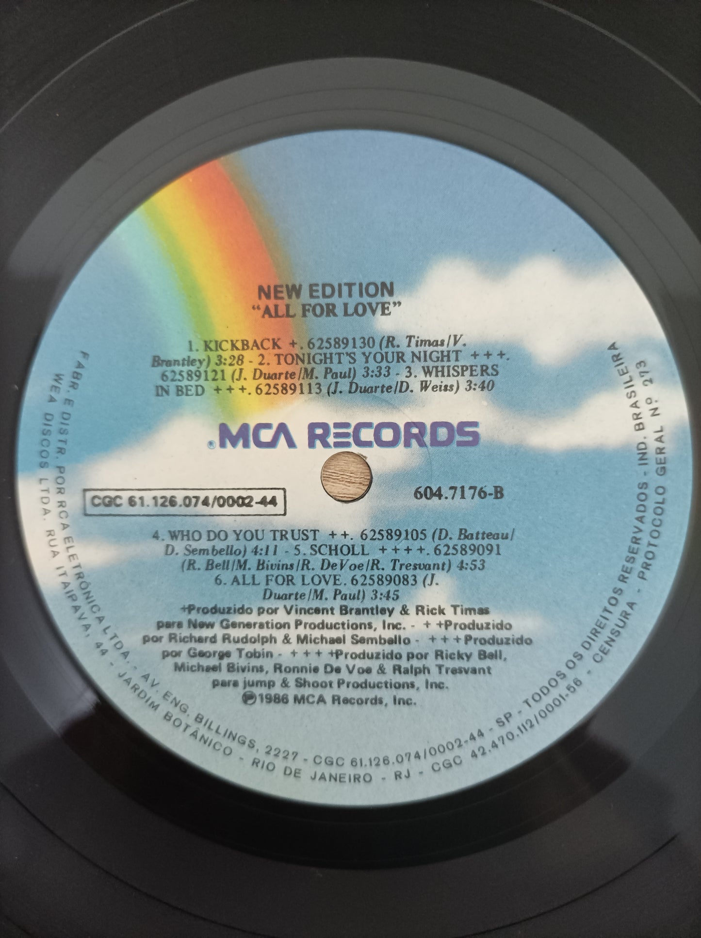 Lp Vinil New Edition All for Love