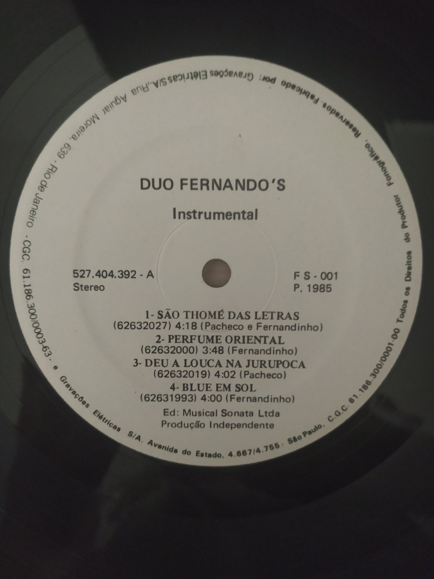 Lp Vinil Duo Fernando's Instrumental