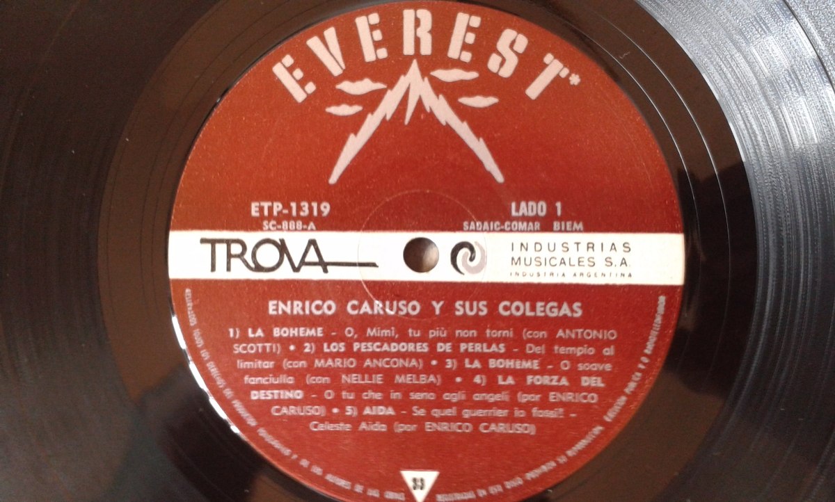 Lp Vinil Enrico Caruso Y Sus Colegas