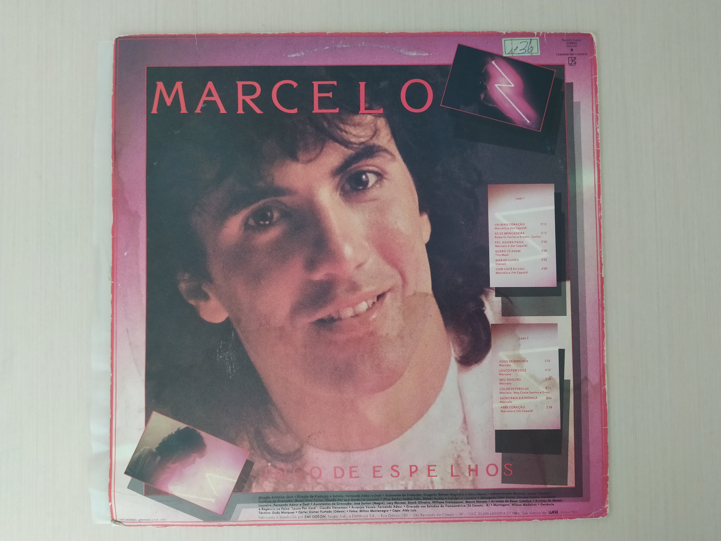 Lp Vinil Marcelo Jogo De Espelhos Com Encarte