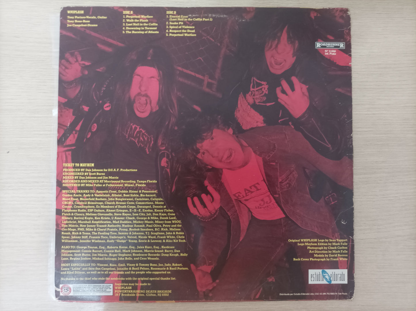 Lp Vinil Whiplash Ticket to Mayhem