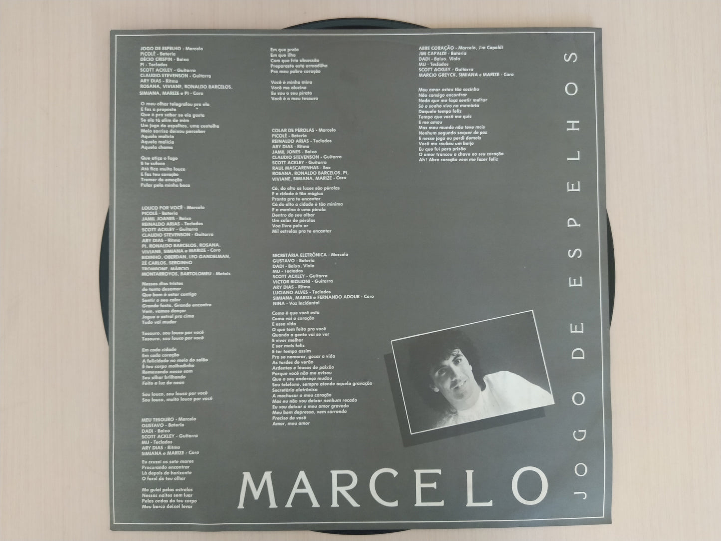 Lp Vinil Marcelo Jogo De Espelhos Com Encarte